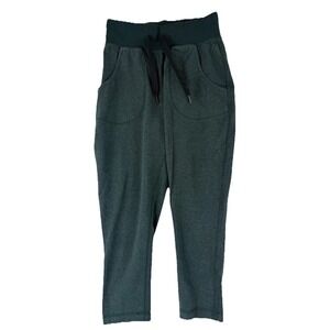 LULULEMON Thick Jogger Sweatpants Womens 4 Drawstring Pocket Cotton Blend Green